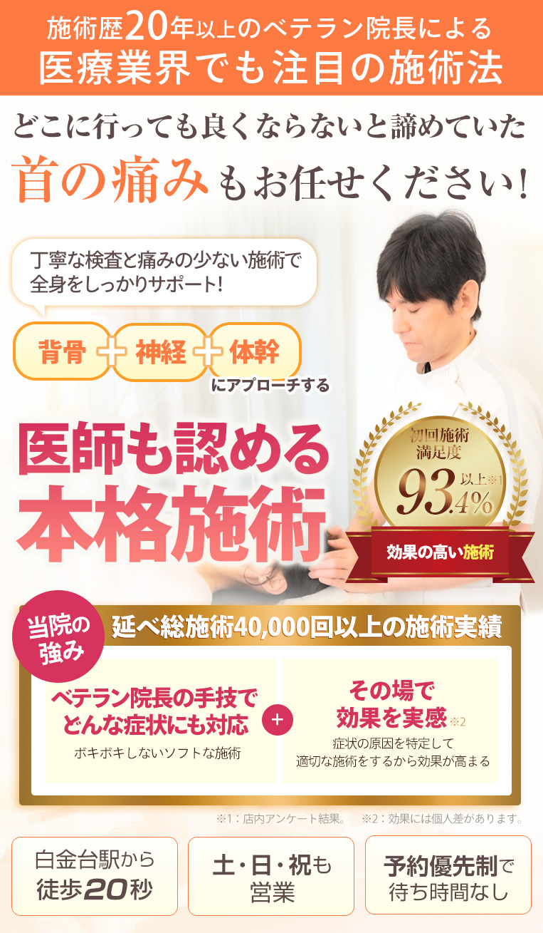 首の痛みTOP